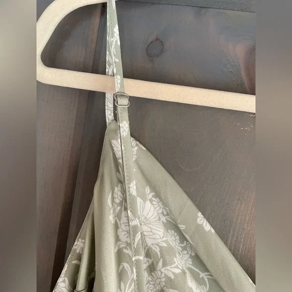 Mila Midi Dress by Altar'd State Sage Green Floral Dress - Picture 7 of 9